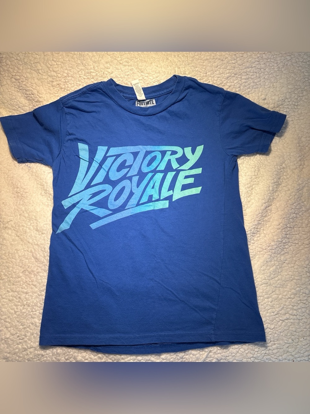 Fortnite 'Victory Royale' Blue Graphic Kids Tee